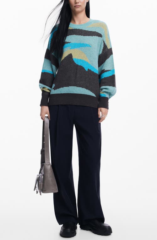 Shop Desigual Thunder Bay Sweater In Green