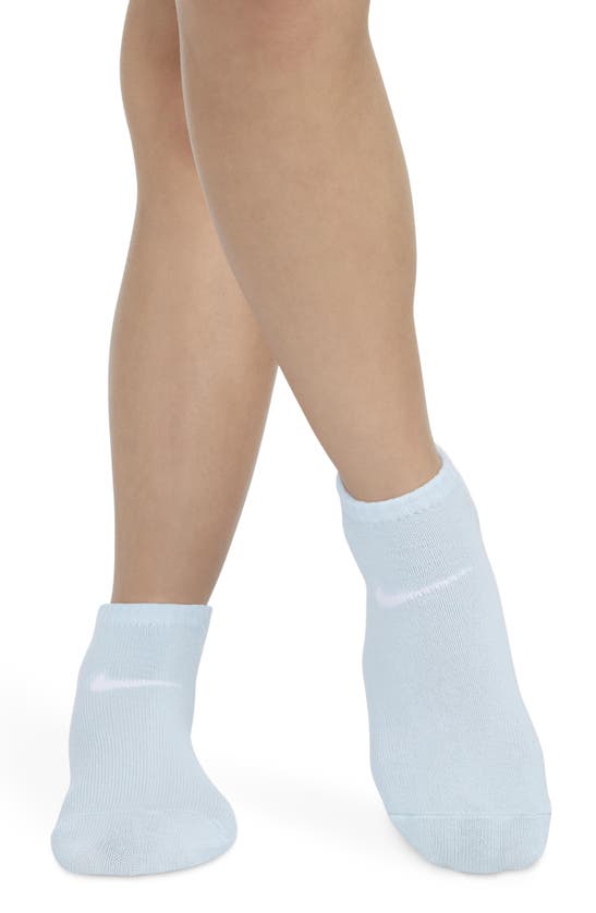 Shop Nike Kids' Swoosh Cushioned Ankle Socks In Doll