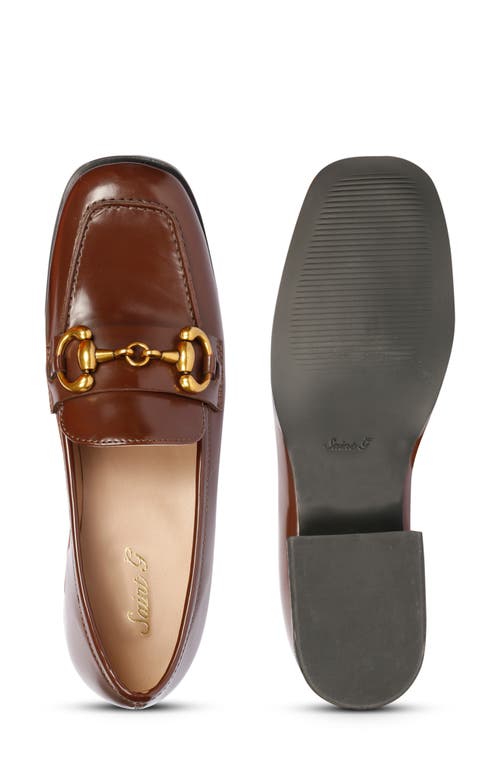 Shop Saint G Cosmos Bit Loafer Pump In Chocolate