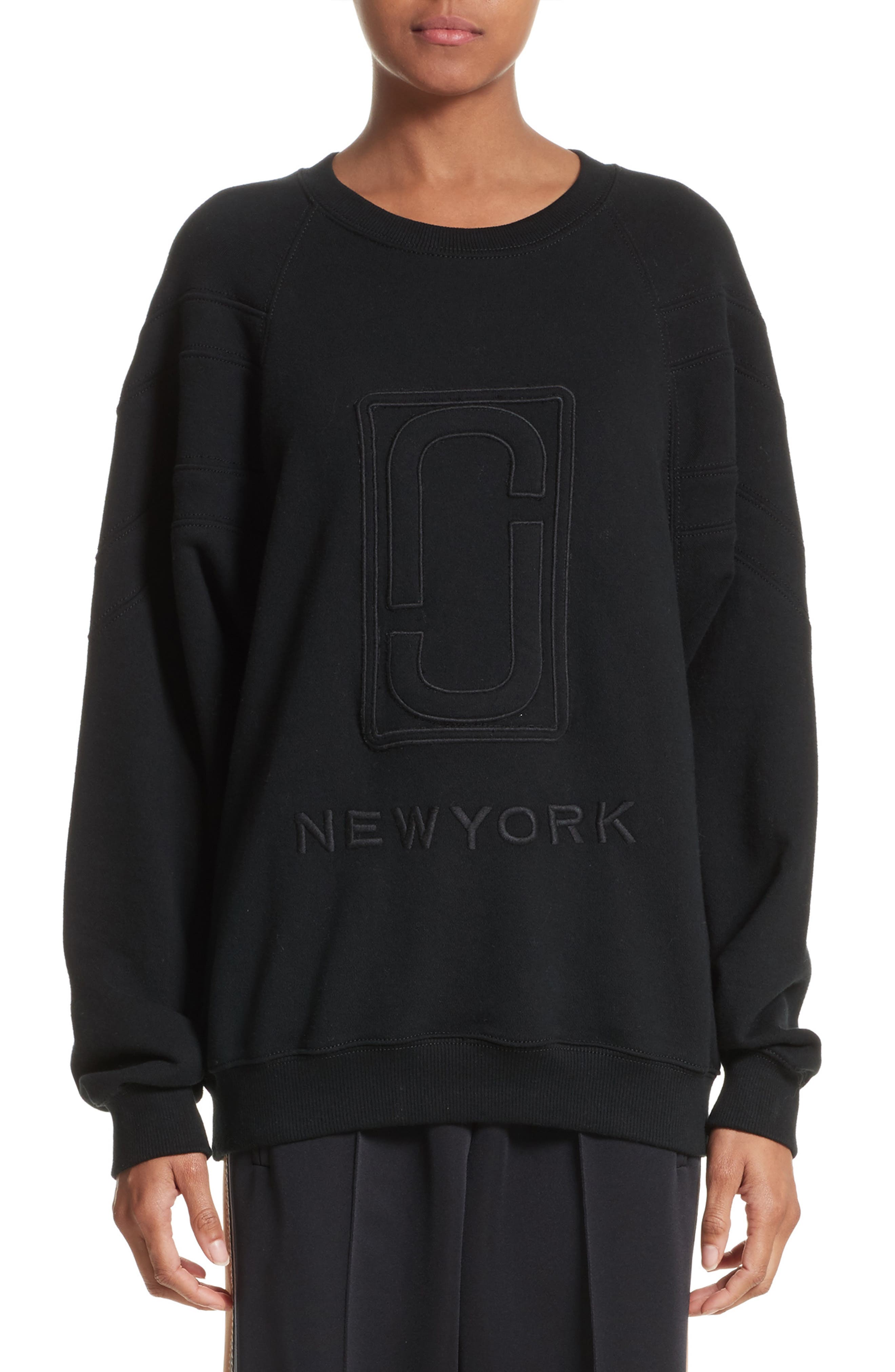 marc jacobs embroidered logo sweatshirt