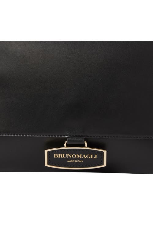 Bruno Magli Etta Leather Clutch In Black