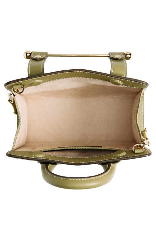 Shop Strathberry Nano Leather Tote In Pistachio