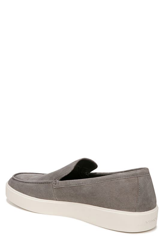 Vince Toren Mens Leather Slip On Loafers In Smokegrey