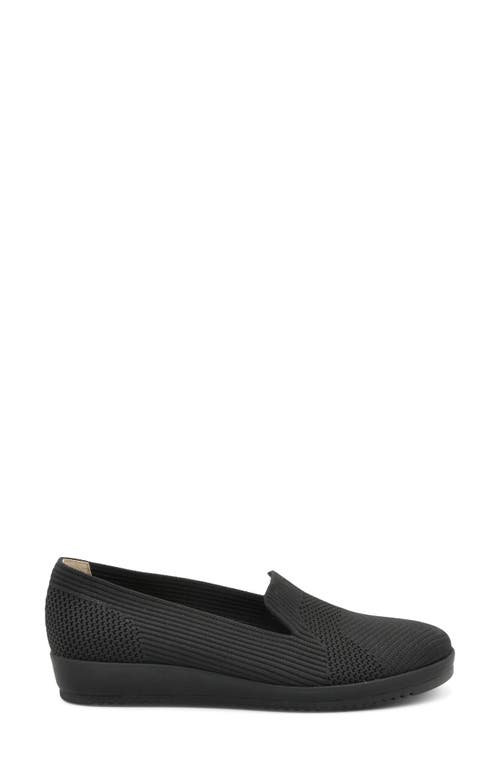 Shop Adrienne Vittadini Louie Knit Loafer In Black Knit