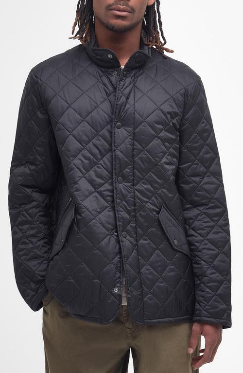 Barbour Flyweight Chelsea Quilted Jacket Black at Nordstrom,