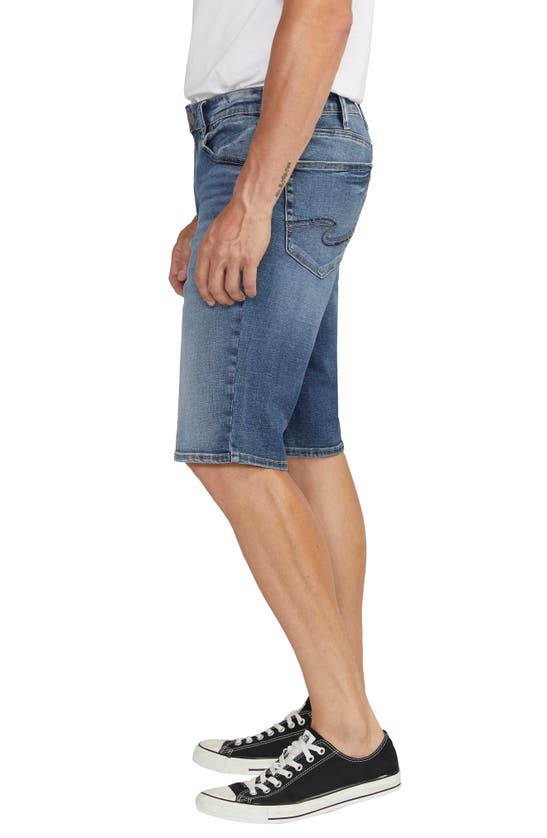 Shop Silver Jeans Co. Grayson Classic Relaxed Fit Denim Shorts In Indigo