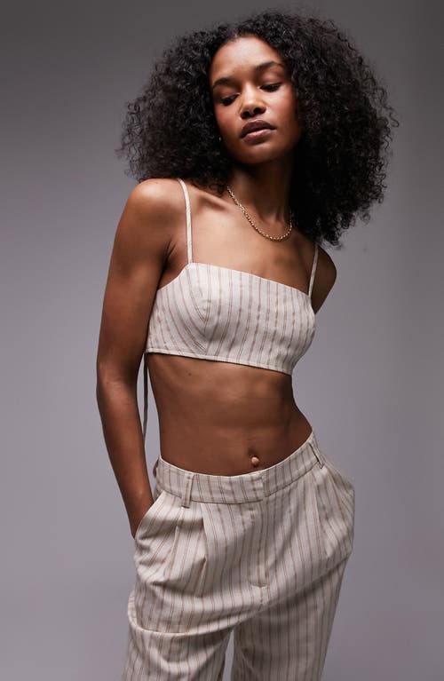 Topshop Stripe Bralette Cream at Nordstrom, Us