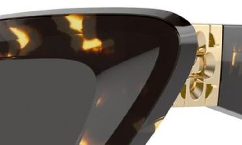 Shop Burberry 51mm Cat Eye Sunglasses In Dk Havana
