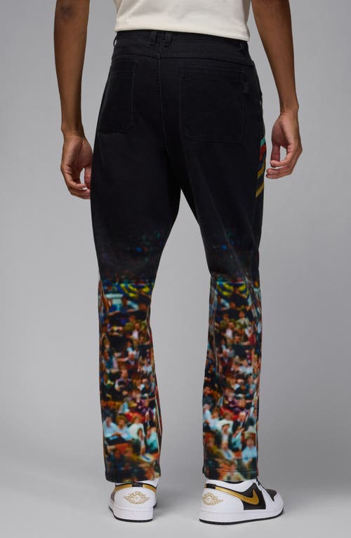 Shop Jordan Air Straight Leg Jeans In Black