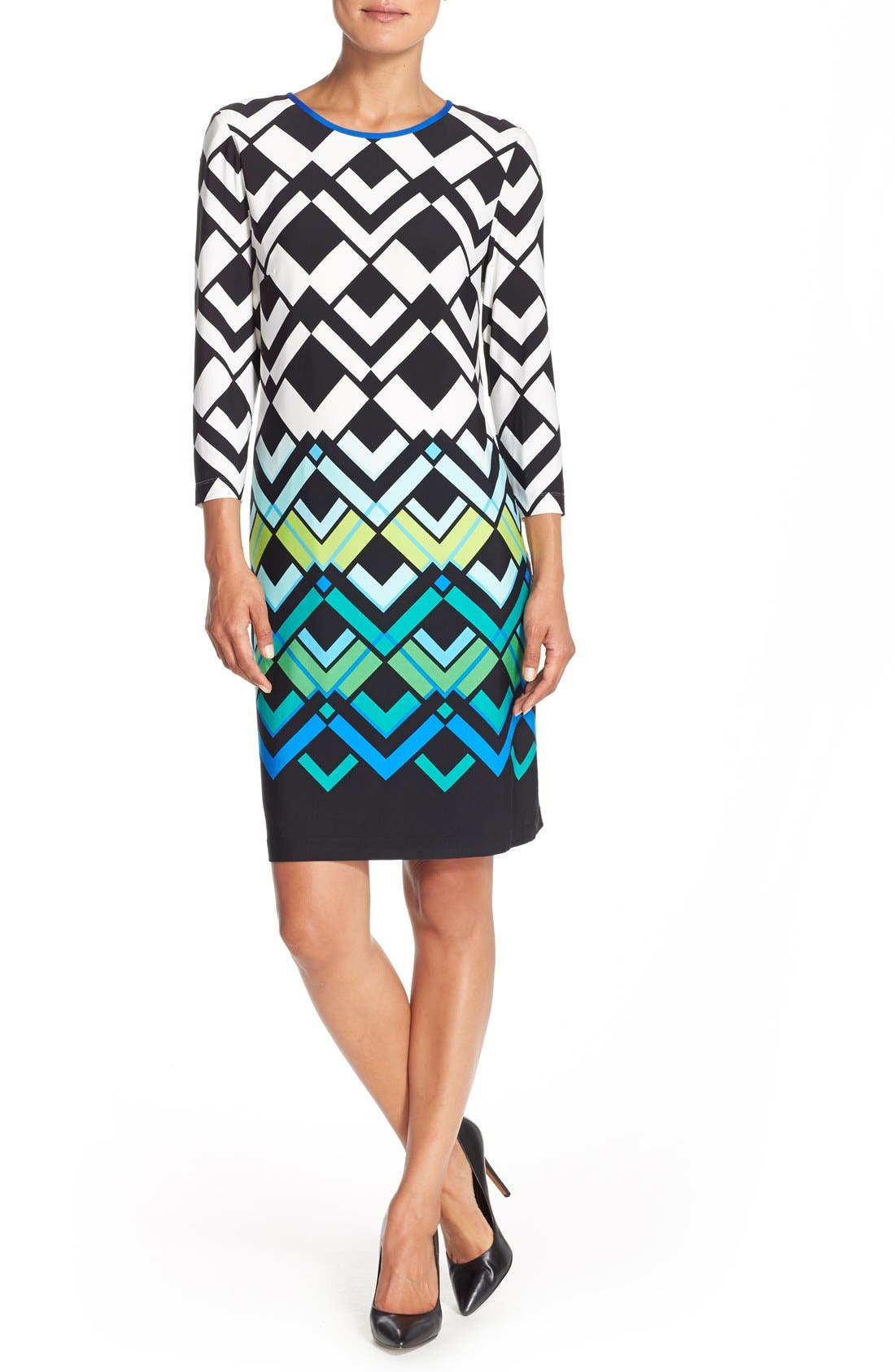 eliza j jersey shift dress
