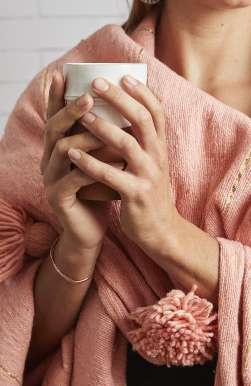 Verve Culture Moroccan Cotton Blanket In Pink