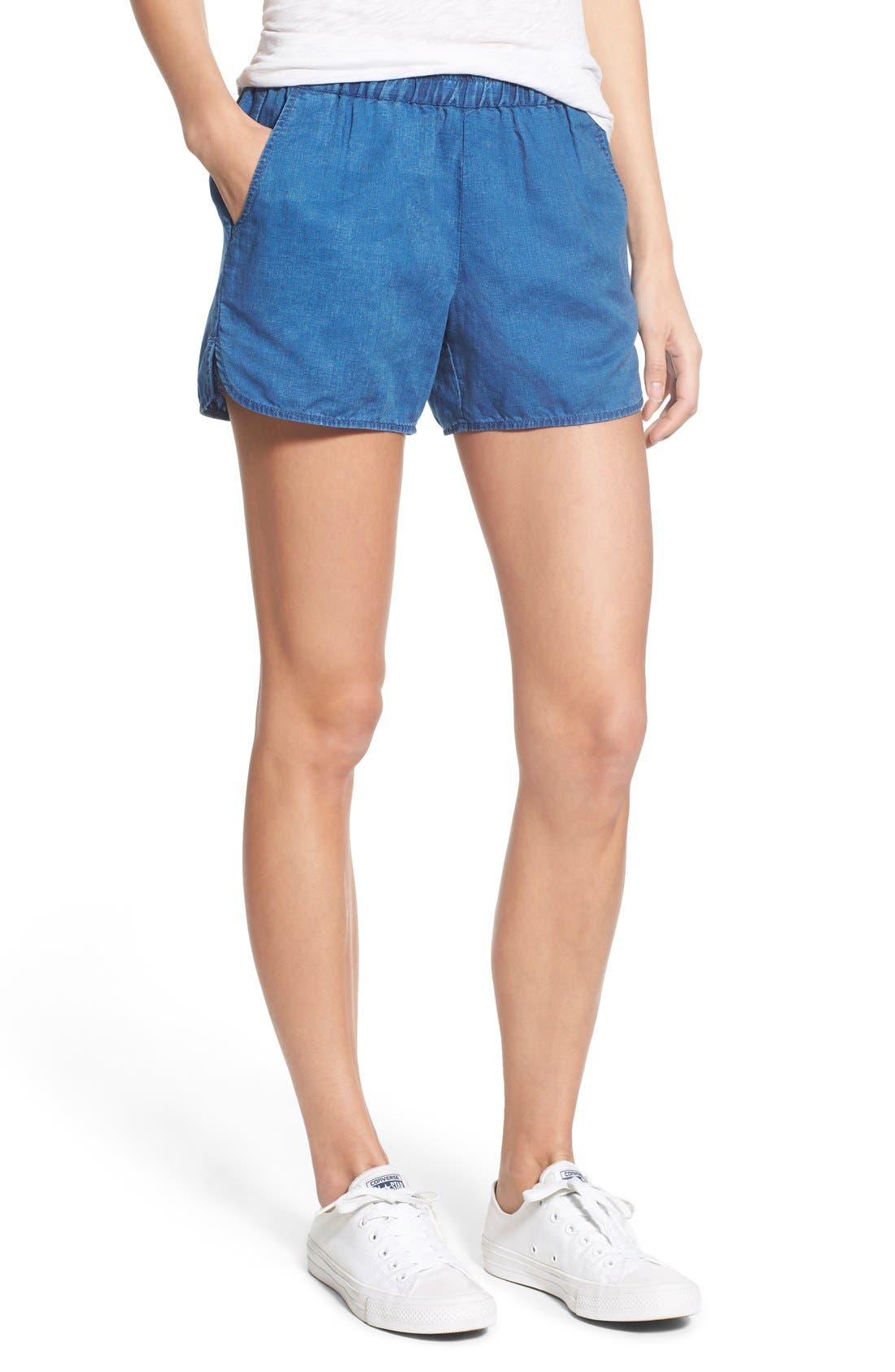 Madewell Linen & Cotton PullOn Shorts Nordstrom