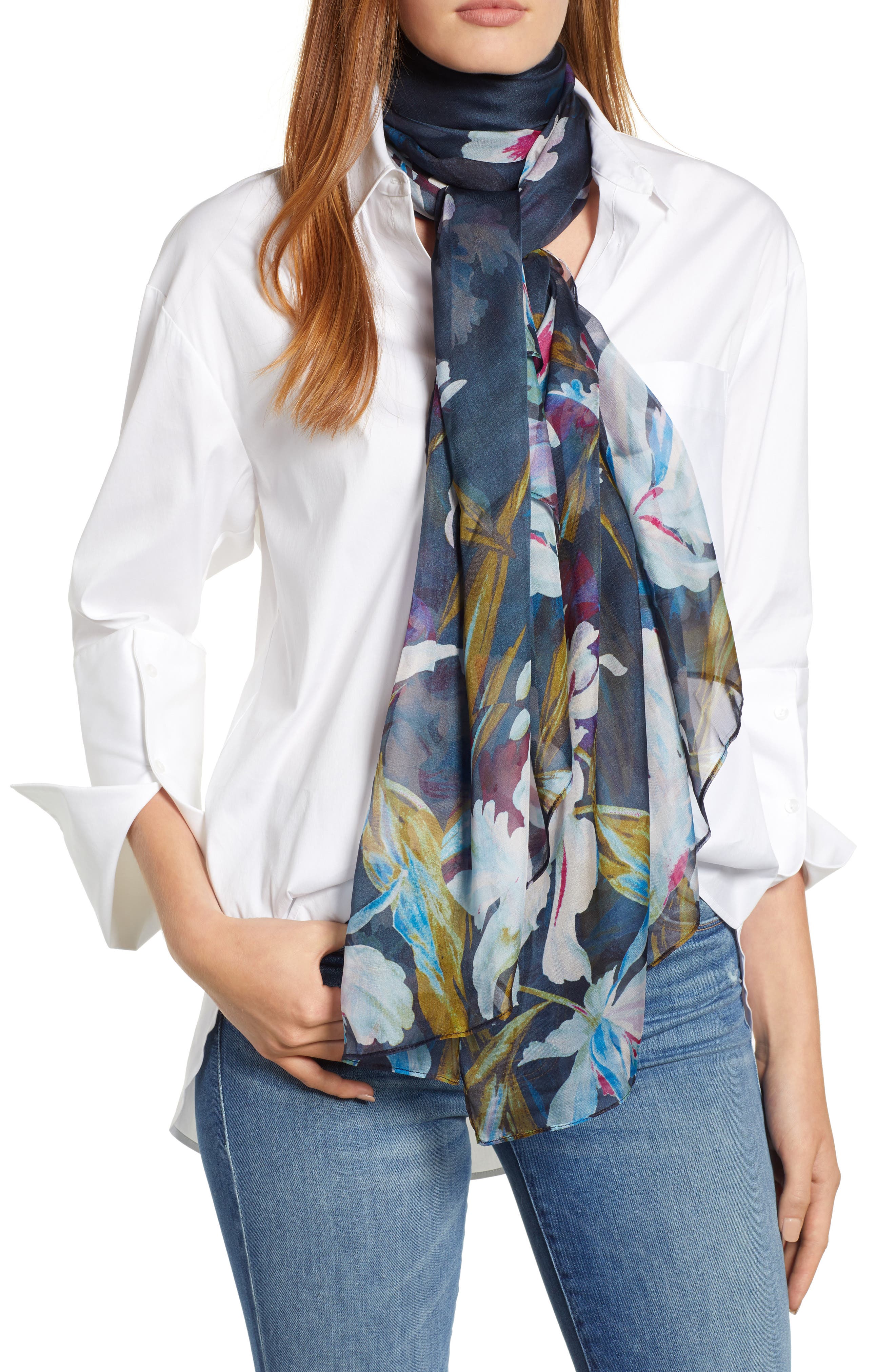 Nordstrom | Silk Chiffon Oblong Scarf | Nordstrom Rack