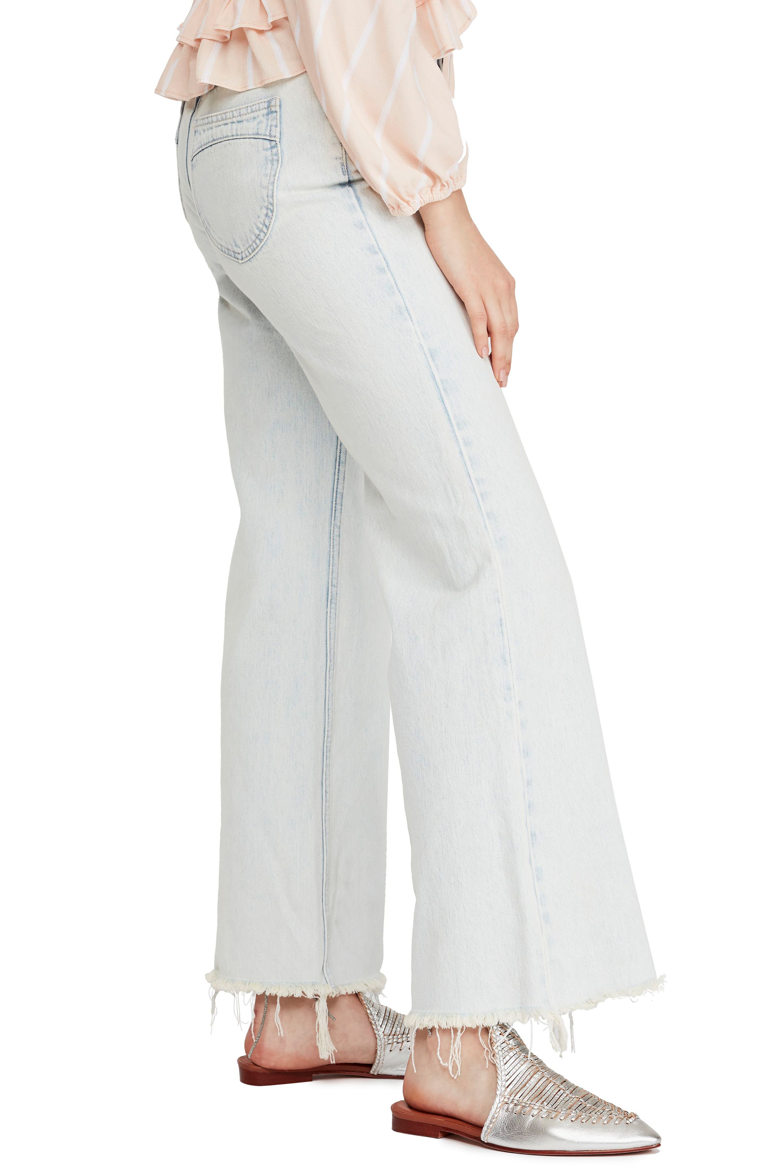 free people high rise straight flare jeans