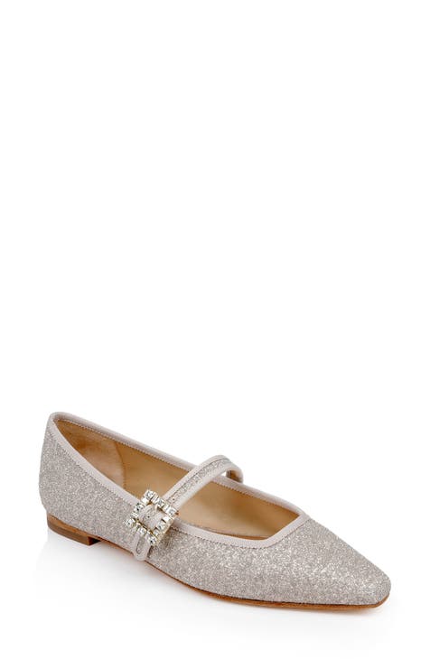 Women's Metallic Mary Jane Flats | Nordstrom