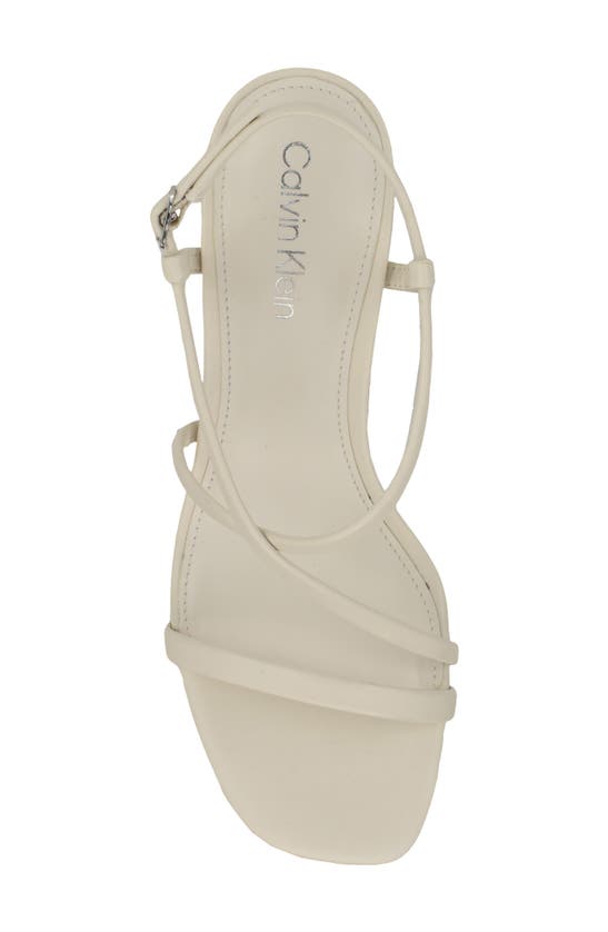 Calvin Klein Ishaya Ankle Strap Sandal In Ivory