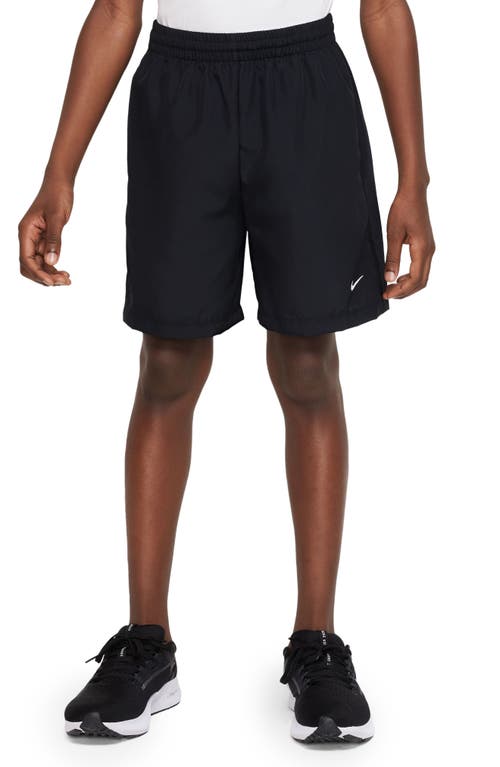 Shop Nike Kids' Dri-fit Multi+ Shorts In Black/white