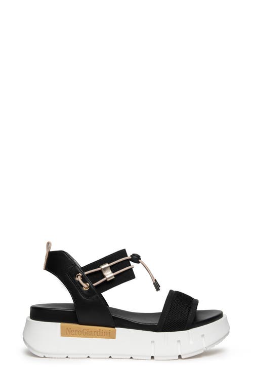 Nerogiardini Platform Sandal In Black