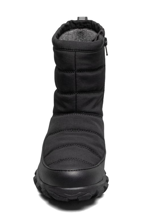 Shop Bogs Cedar Quilted Waterproof Boot In Black