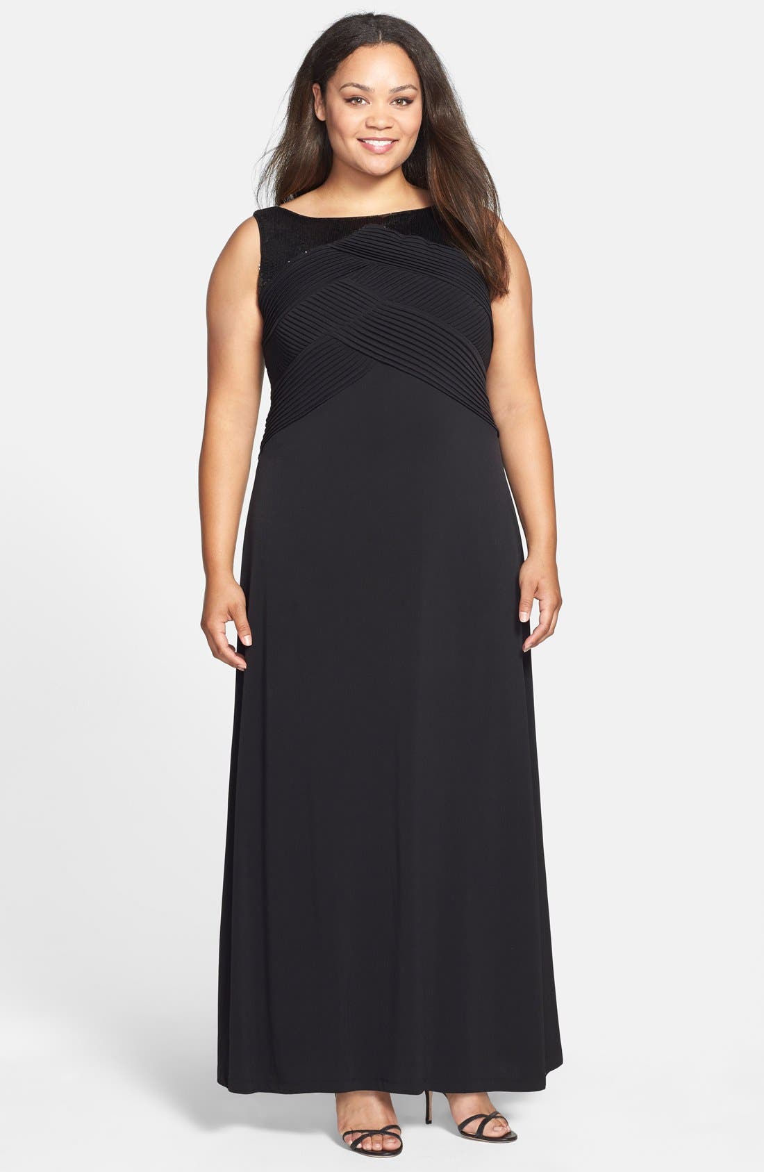 plus size sequin jersey dress