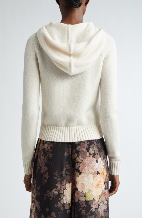 Shop Zimmermann Wool & Cashmere Hoodie Sweater In Macadamia