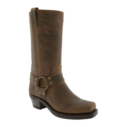 'Harness 12R' Leather Boot in Tan
