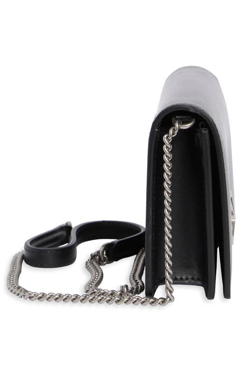Shop Off-white Jitney 0.5 Leather Crossbody Bag In Black