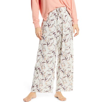 Plus Size Bp. Faye Wide Leg Pajama Pants, White