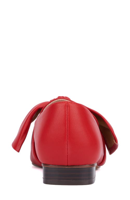 New York And Company Dominica Bow Loafer In Red