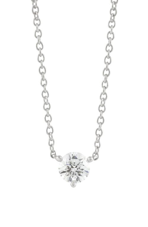 Lightbox 0.50-carat Lab Grown Diamond Pendant Necklace In Metallic