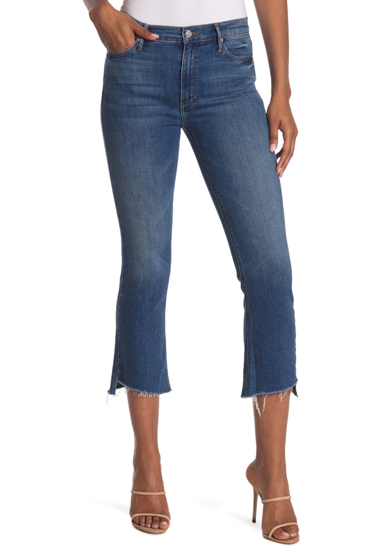 frayed hem jeans