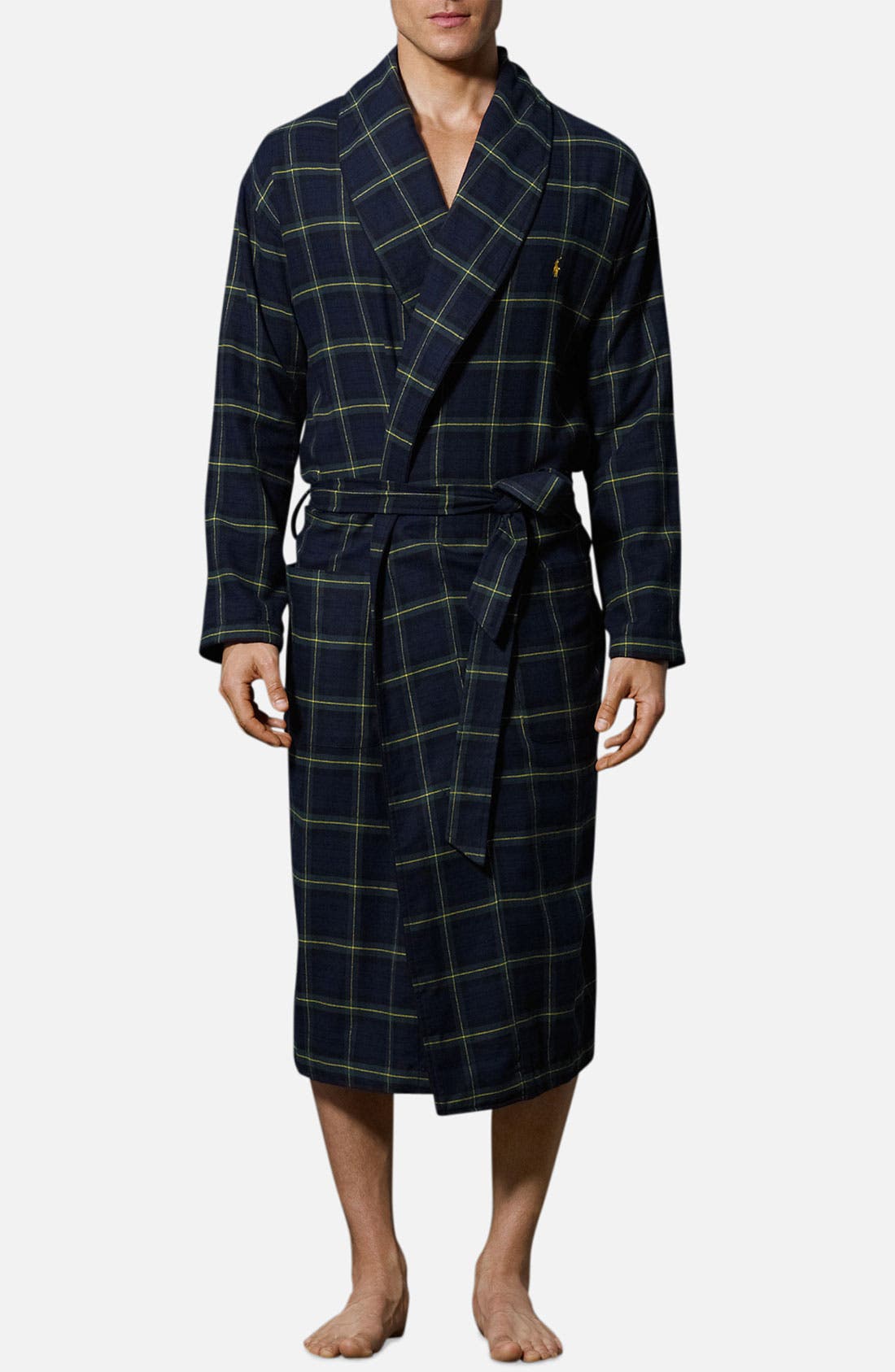 ralph lauren flannel robe