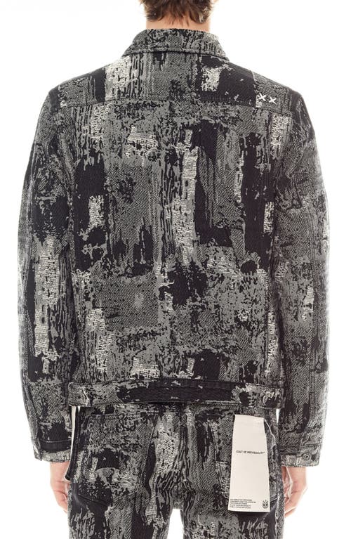 Cult Of Individuality Type Ii Denim Jacket In Digi Black