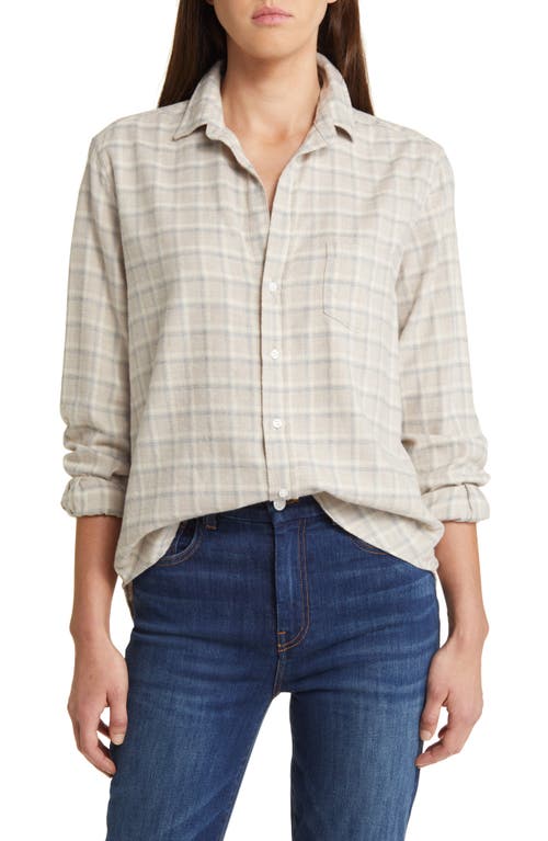 Eileen Relaxed Button-Up Shirt in Sand Gray