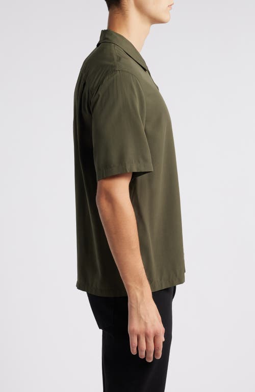 Shop Rag & Bone Avery Solid Camp Shirt In Forest