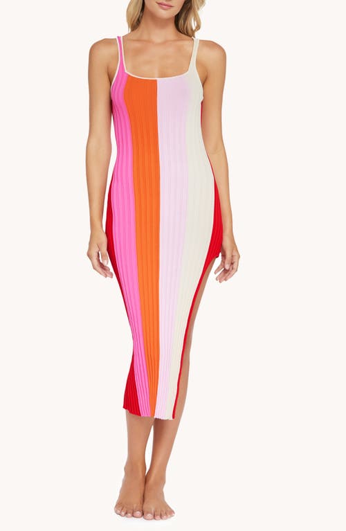 Shop Pq Swim Piper Sleeveless Cover-up Dress In Neapolitan