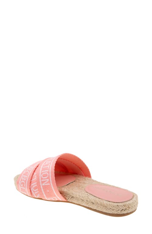 Shop Bcbg Maya Slide Sandal In Chintz Rose/white Fabric