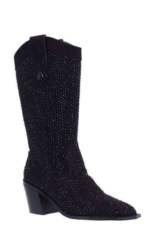 J. Reneé Laylani Pointed Toe Western Boot In Black