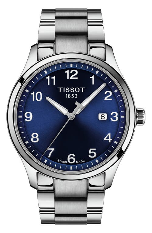 Tissot Gent Xl Classic Bracelet Watch, 42mm In Blue