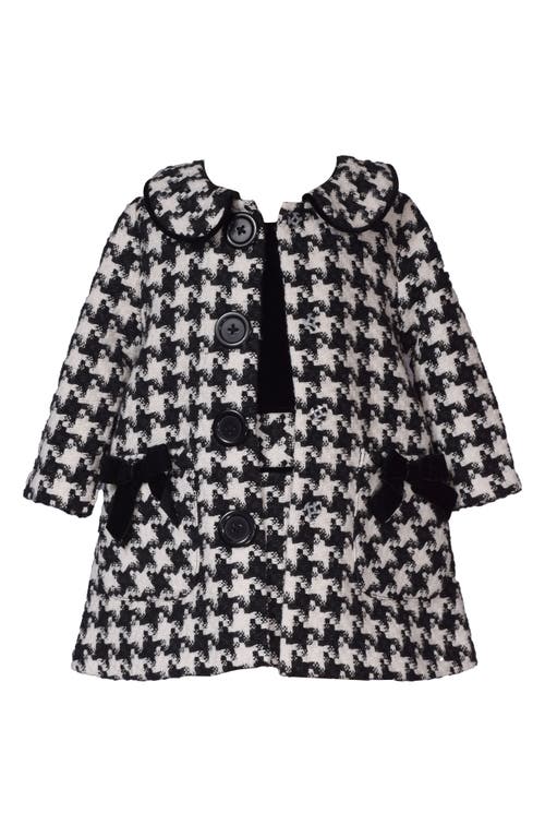 Shop Iris & Ivy Houndstooth Coat & Dress Set In Black/white