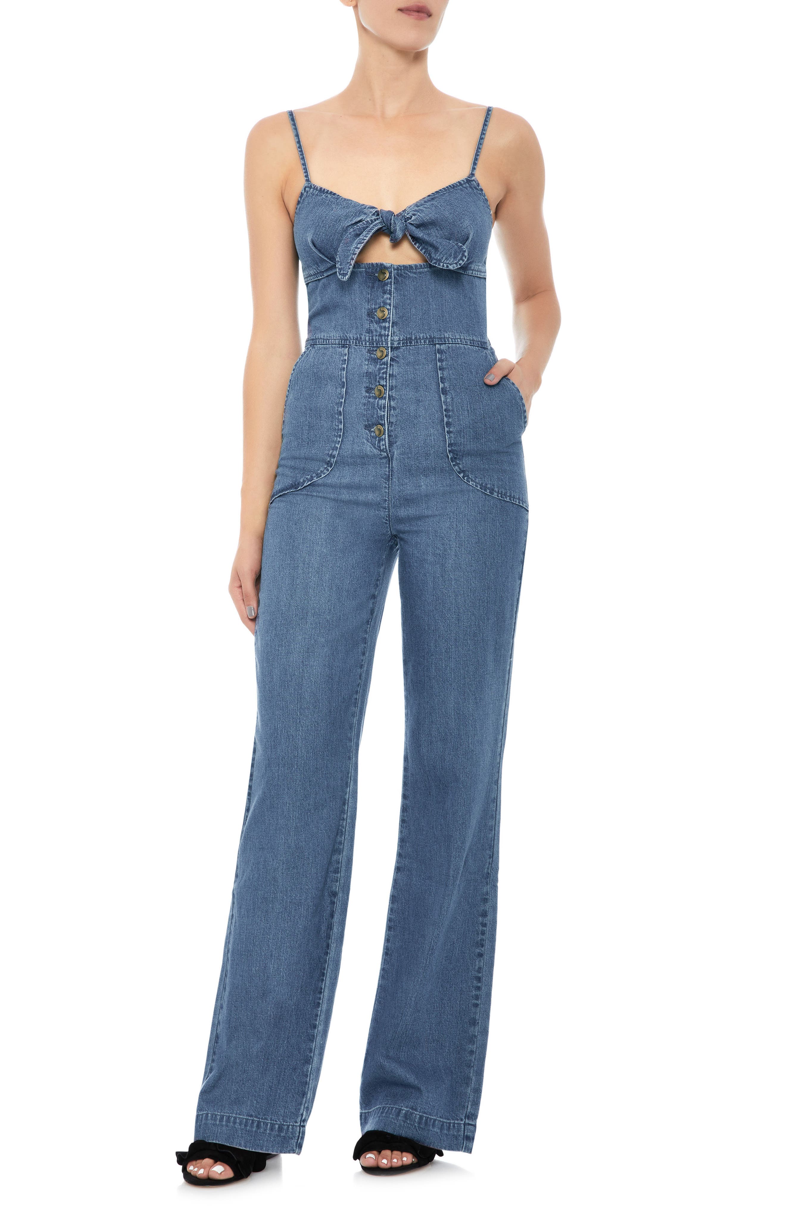 nordstrom denim jumpsuit