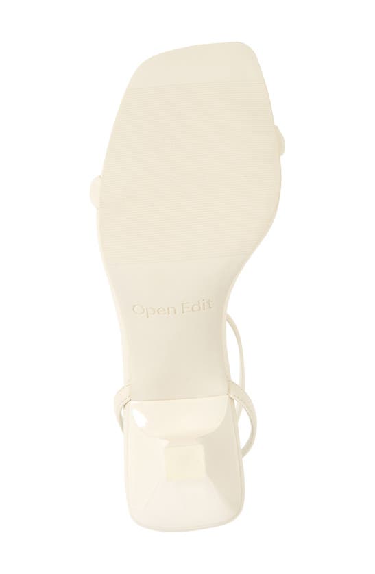 Shop Open Edit Taytum Ankle Strap Sandal In Ivory Egret