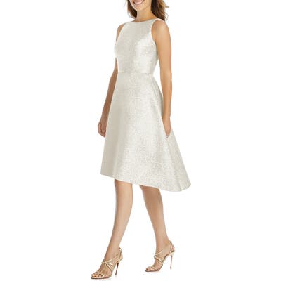 Dessy Collection Sateen High/low Cocktail Dress, Ivory