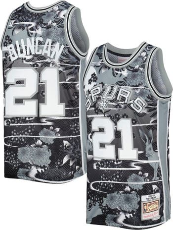 Mitchell & Ness San Antonio Spurs Hardwood Classics Aqua Tank NBA Jersey  Large