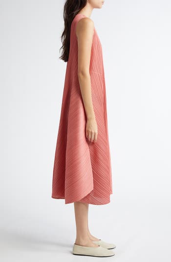 Pleats Please Issey Miyake Solar Flare Pleated A-Line Dress 