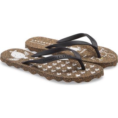 Asportuguesas By Fly London Turtle Flip Flop, 1/42 - Black