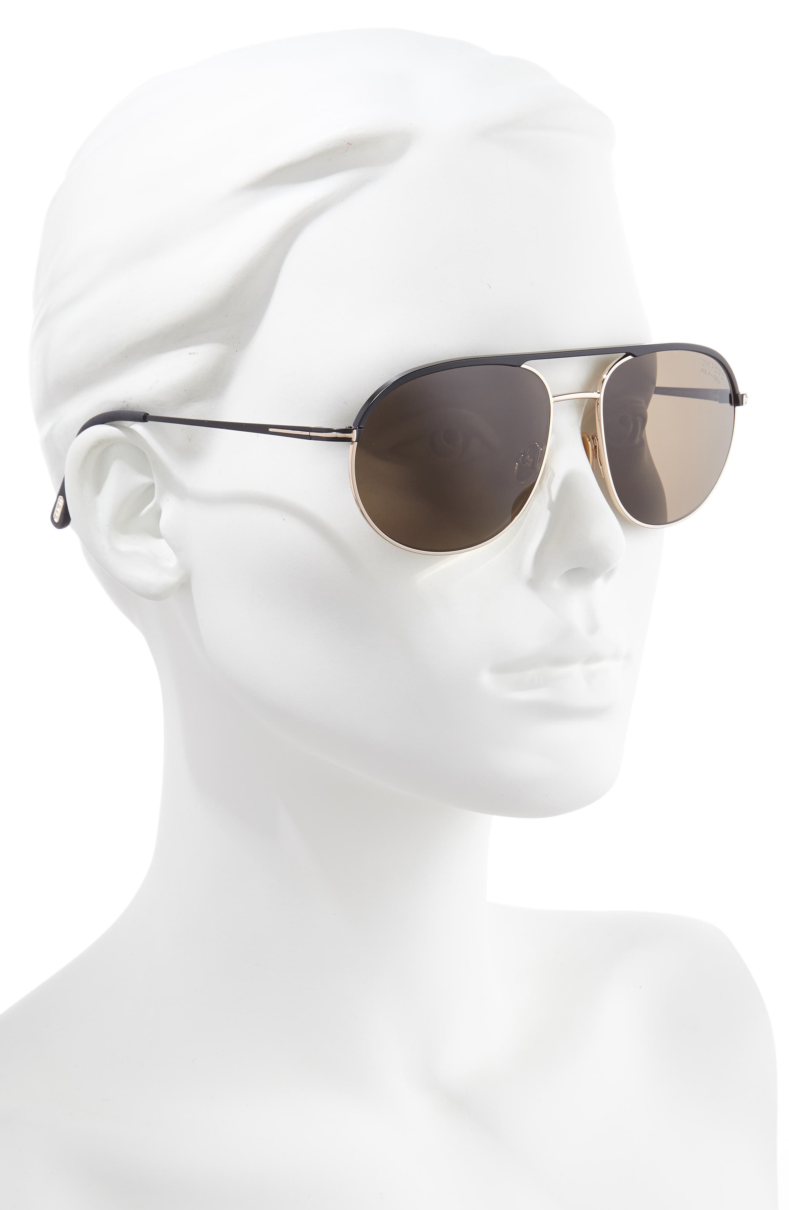 tom ford 57mm aviator sunglasses