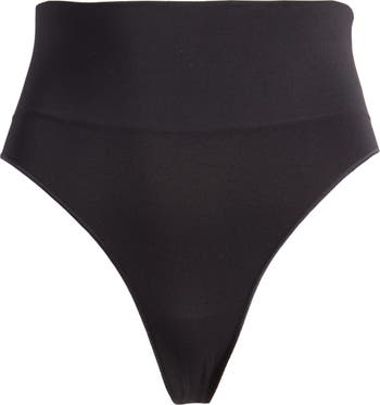 Spanx Everyday Shaping Panties Black Thong Size Large 6435 for sale online