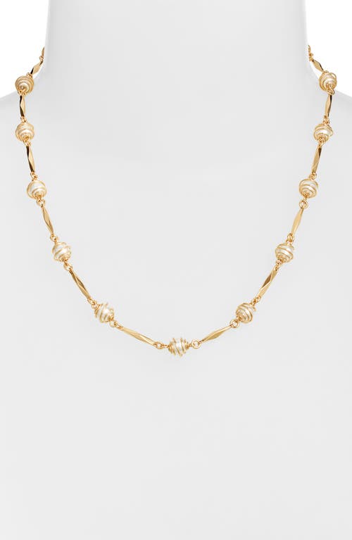 Gas Bijoux Mother-of-pearl Bead Necklace In White