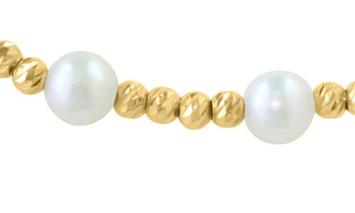 Effy 14k Gold 3.5mm Freshwater Pearl Station Bracelet In White